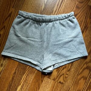 aritzia cozy fleece shorts